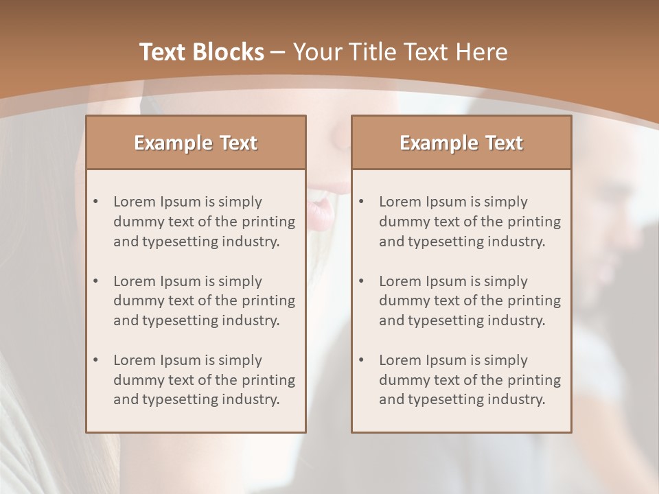 Company Sitting Customer Service PowerPoint Template