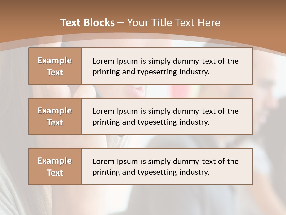 Company Sitting Customer Service PowerPoint Template