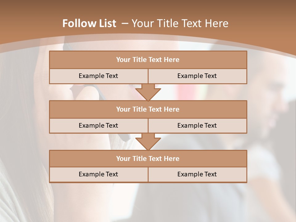 Company Sitting Customer Service PowerPoint Template