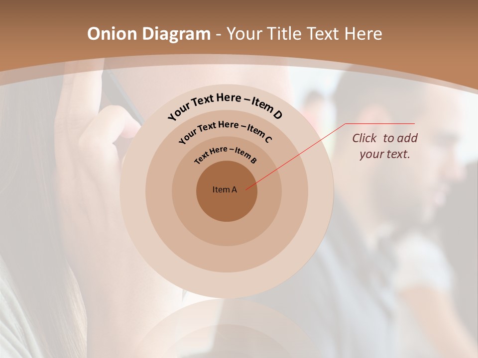 Company Sitting Customer Service PowerPoint Template