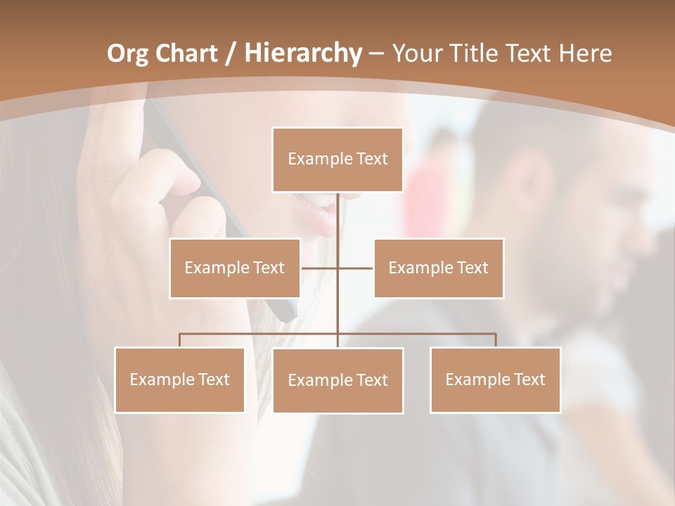 Company Sitting Customer Service PowerPoint Template