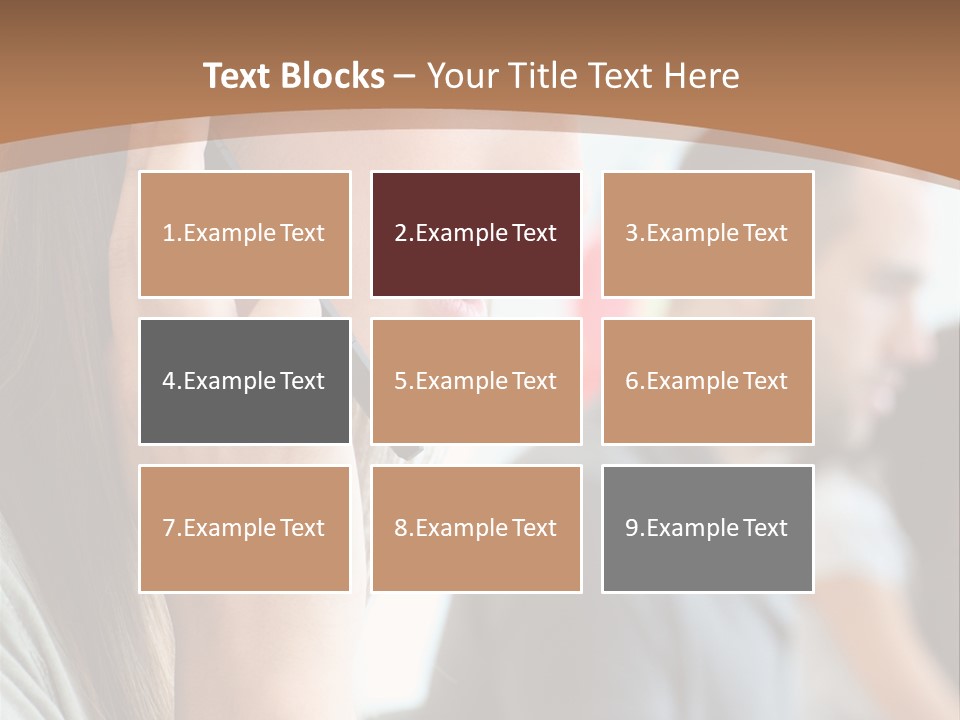 Company Sitting Customer Service PowerPoint Template