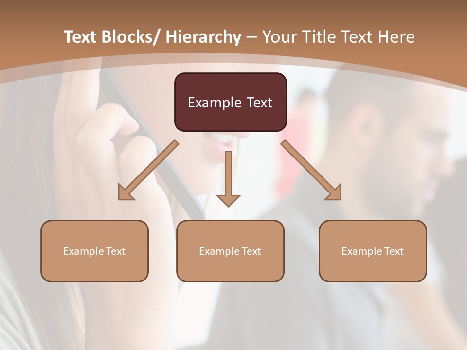 Company Sitting Customer Service PowerPoint Template