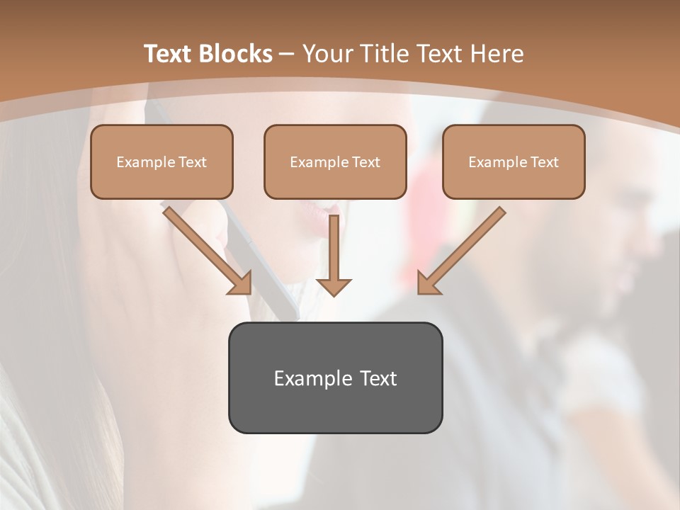 Company Sitting Customer Service PowerPoint Template