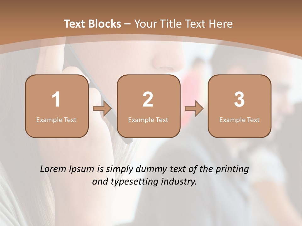 Company Sitting Customer Service PowerPoint Template