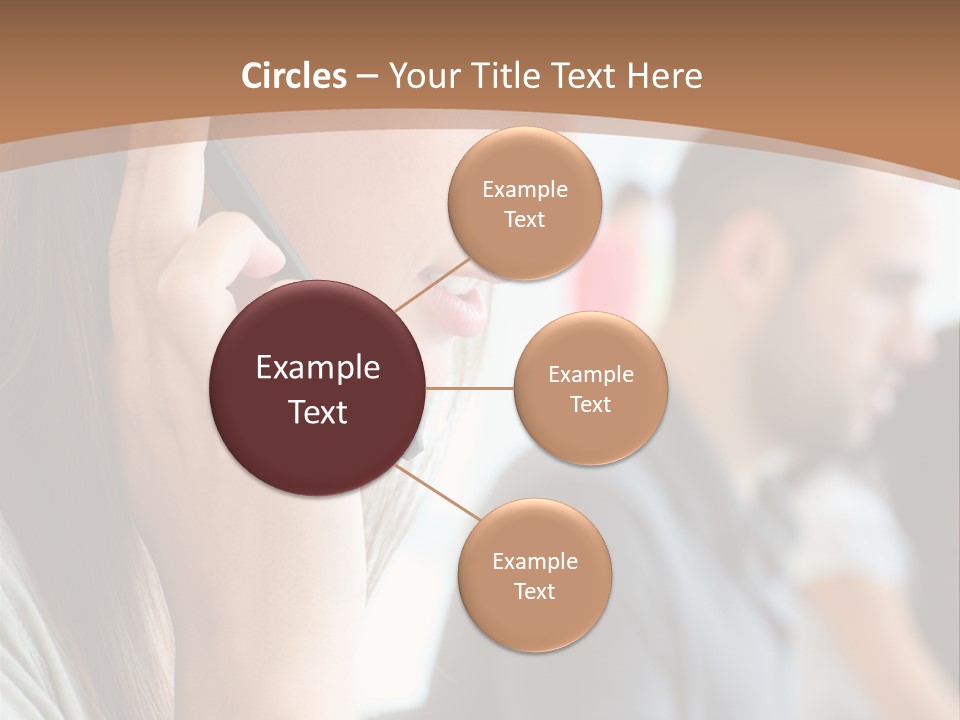 Company Sitting Customer Service PowerPoint Template