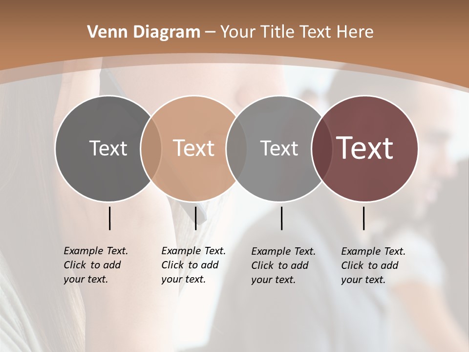 Company Sitting Customer Service PowerPoint Template