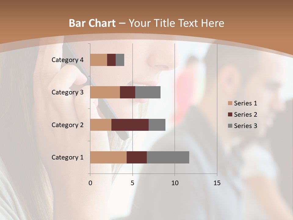 Company Sitting Customer Service PowerPoint Template