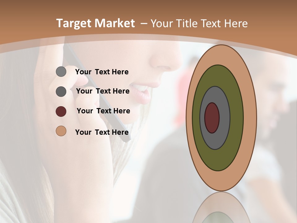 Company Sitting Customer Service PowerPoint Template