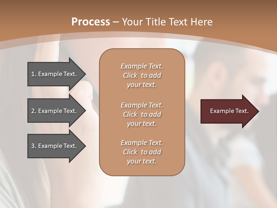 Company Sitting Customer Service PowerPoint Template