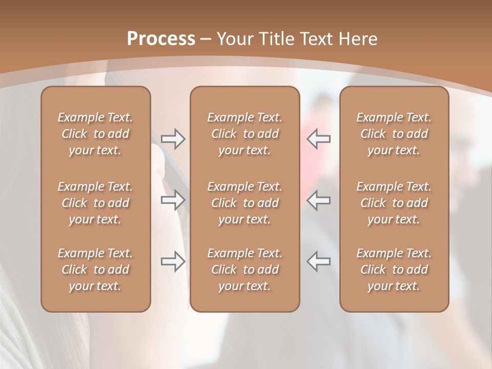 Company Sitting Customer Service PowerPoint Template