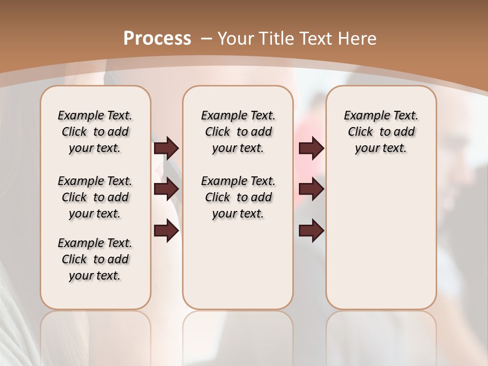 Company Sitting Customer Service PowerPoint Template