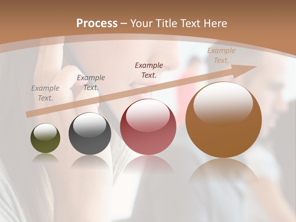 Company Sitting Customer Service PowerPoint Template