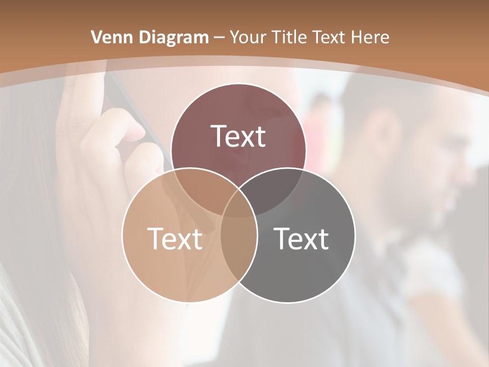 Company Sitting Customer Service PowerPoint Template