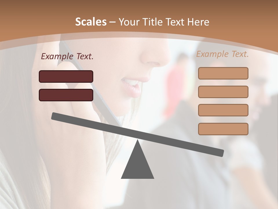 Company Sitting Customer Service PowerPoint Template