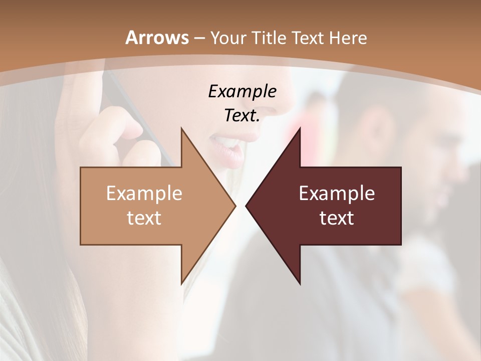 Company Sitting Customer Service PowerPoint Template
