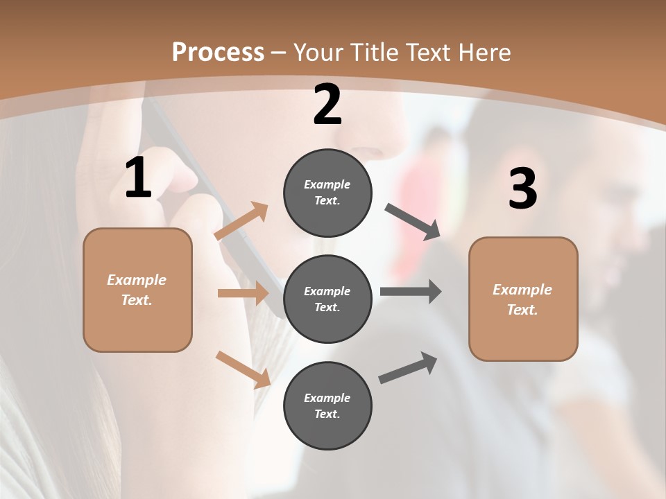 Company Sitting Customer Service PowerPoint Template