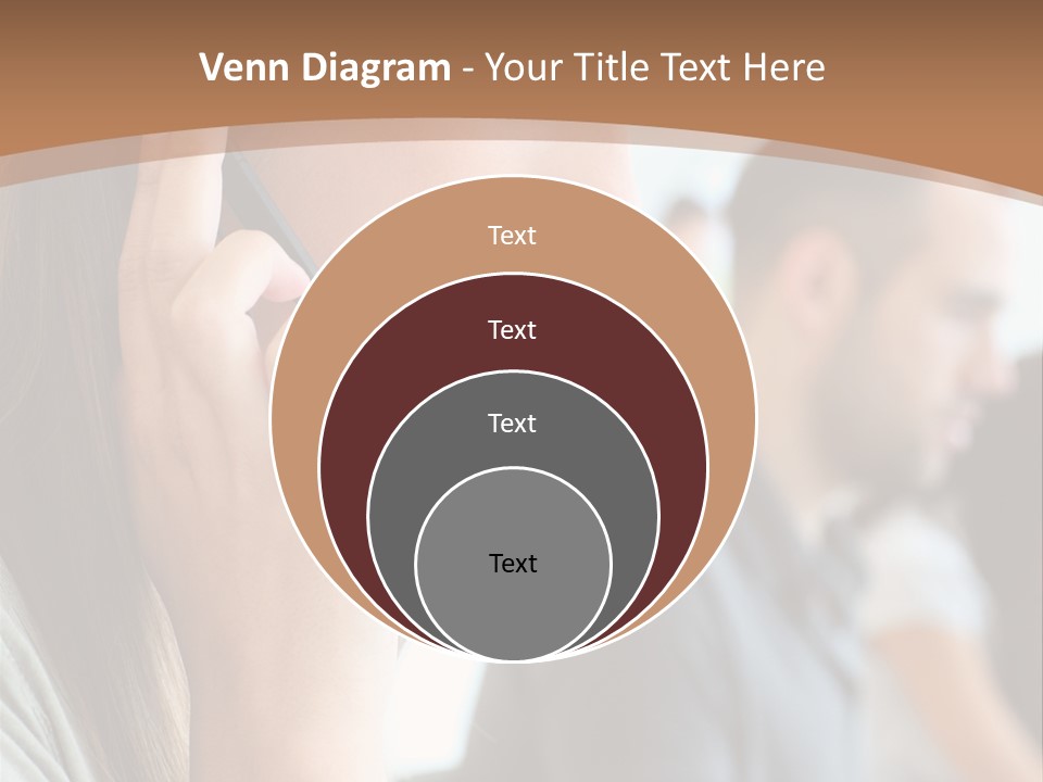 Company Sitting Customer Service PowerPoint Template