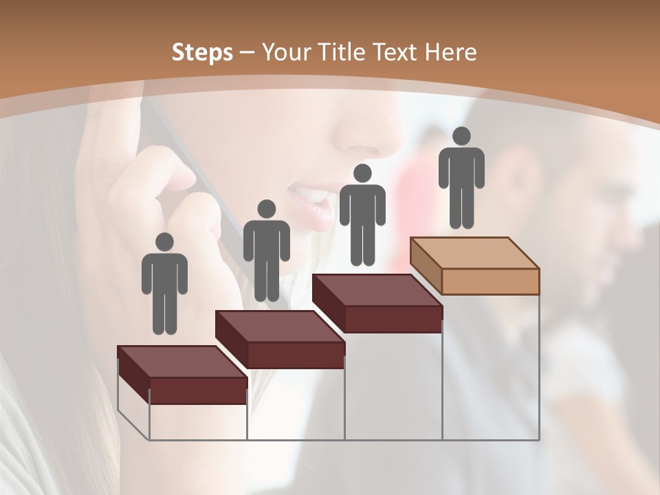 Company Sitting Customer Service PowerPoint Template