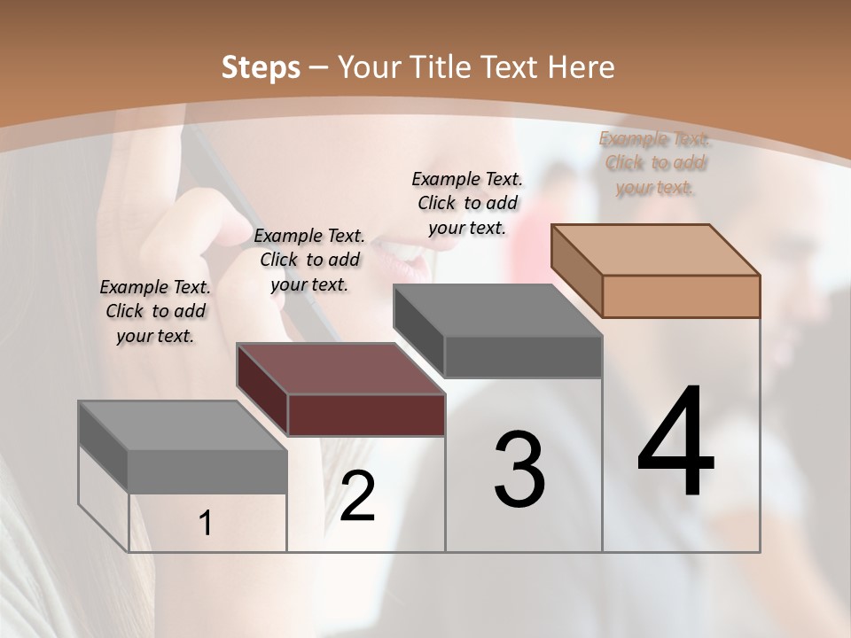 Company Sitting Customer Service PowerPoint Template