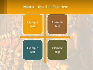 Statue Gold Ayuthaya PowerPoint Template