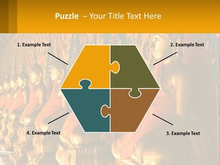 Statue Gold Ayuthaya PowerPoint Template
