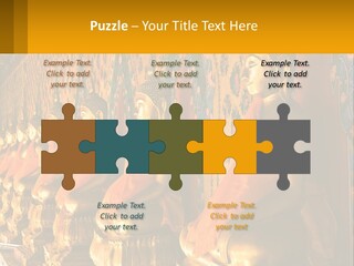 Statue Gold Ayuthaya PowerPoint Template