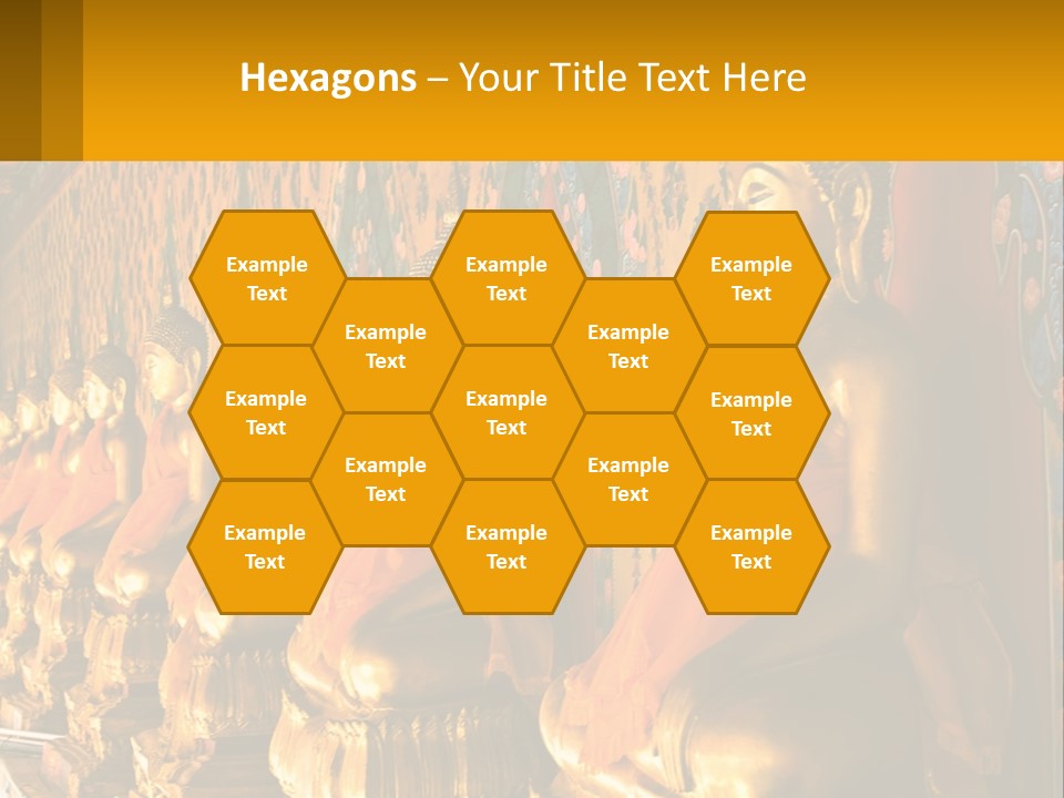 Statue Gold Ayuthaya PowerPoint Template