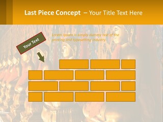 Statue Gold Ayuthaya PowerPoint Template
