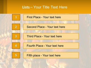 Statue Gold Ayuthaya PowerPoint Template