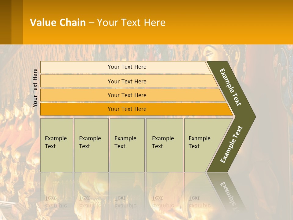 Statue Gold Ayuthaya PowerPoint Template