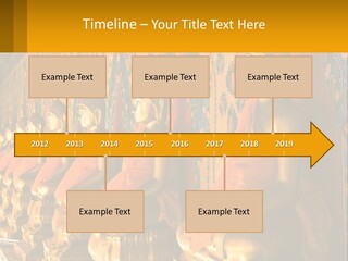 Statue Gold Ayuthaya PowerPoint Template