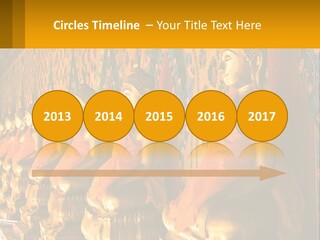 Statue Gold Ayuthaya PowerPoint Template