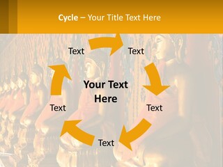 Statue Gold Ayuthaya PowerPoint Template