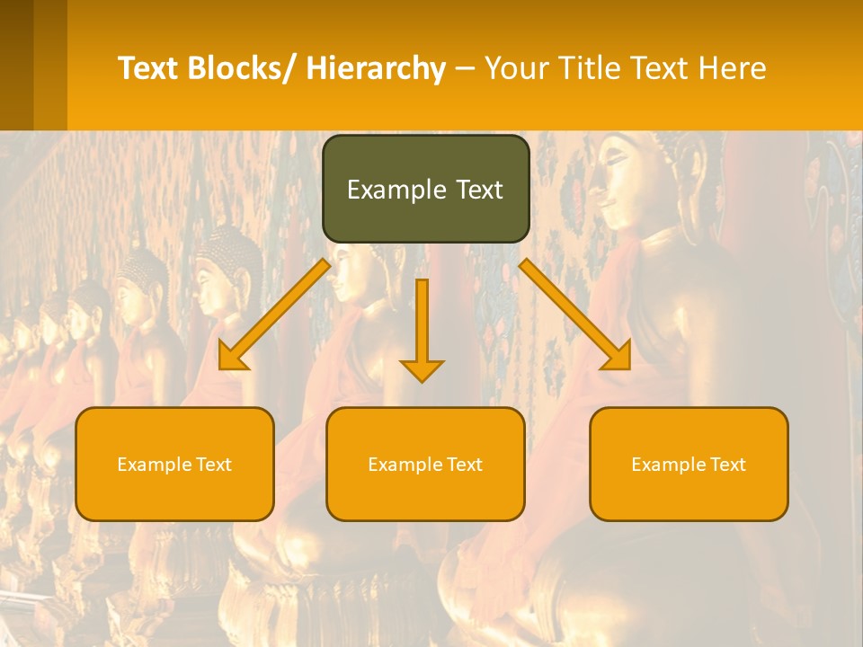 Statue Gold Ayuthaya PowerPoint Template