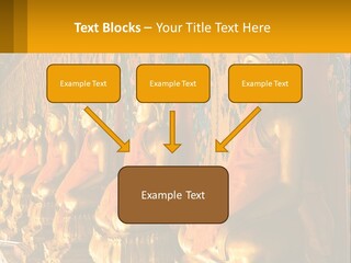 Statue Gold Ayuthaya PowerPoint Template