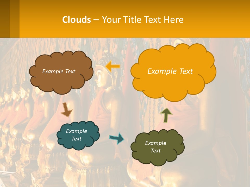 Statue Gold Ayuthaya PowerPoint Template