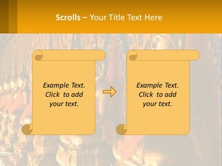 Statue Gold Ayuthaya PowerPoint Template