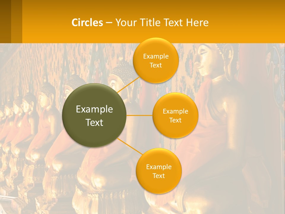 Statue Gold Ayuthaya PowerPoint Template