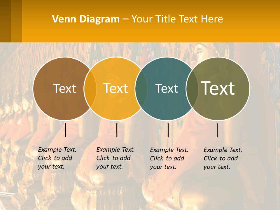 Statue Gold Ayuthaya PowerPoint Template