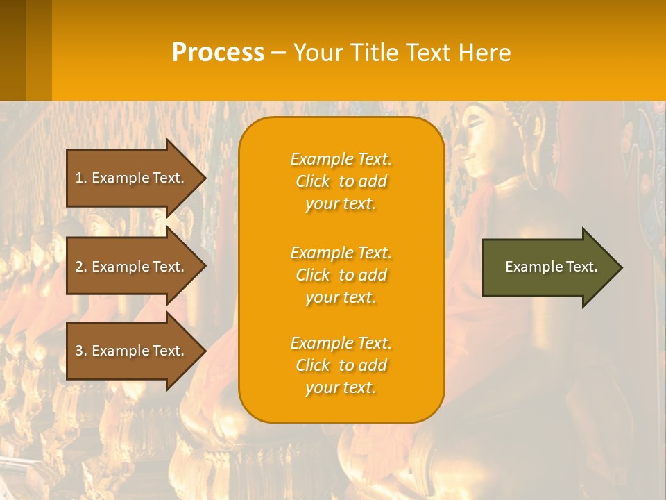 Statue Gold Ayuthaya PowerPoint Template