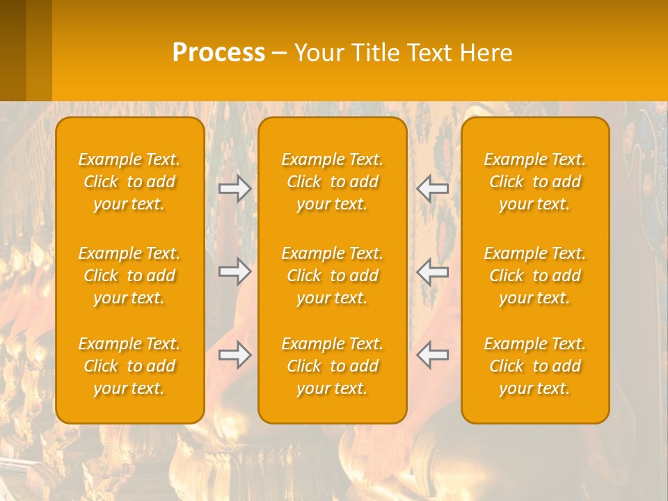 Statue Gold Ayuthaya PowerPoint Template
