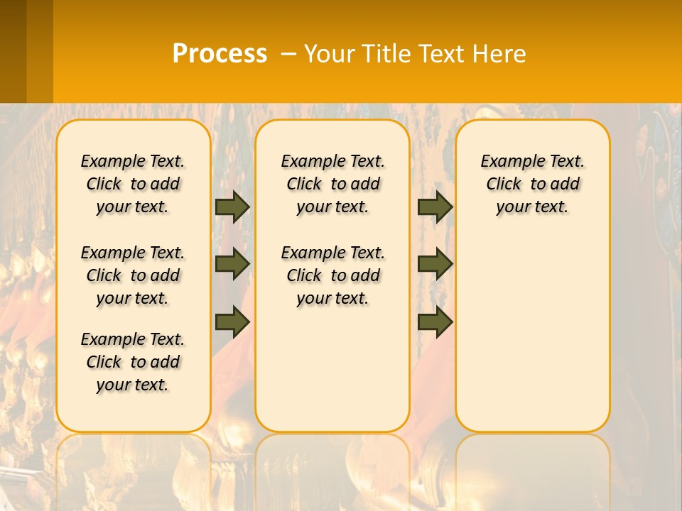 Statue Gold Ayuthaya PowerPoint Template