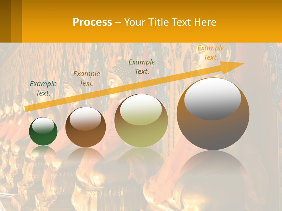 Statue Gold Ayuthaya PowerPoint Template