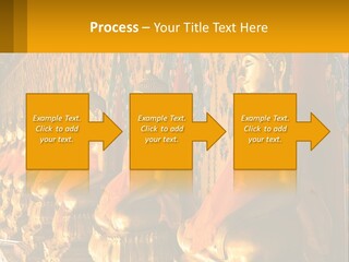 Statue Gold Ayuthaya PowerPoint Template