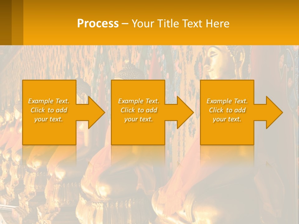 Statue Gold Ayuthaya PowerPoint Template