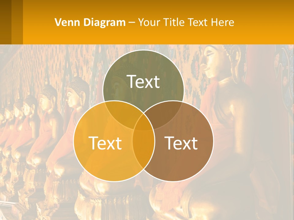 Statue Gold Ayuthaya PowerPoint Template