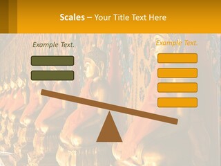 Statue Gold Ayuthaya PowerPoint Template