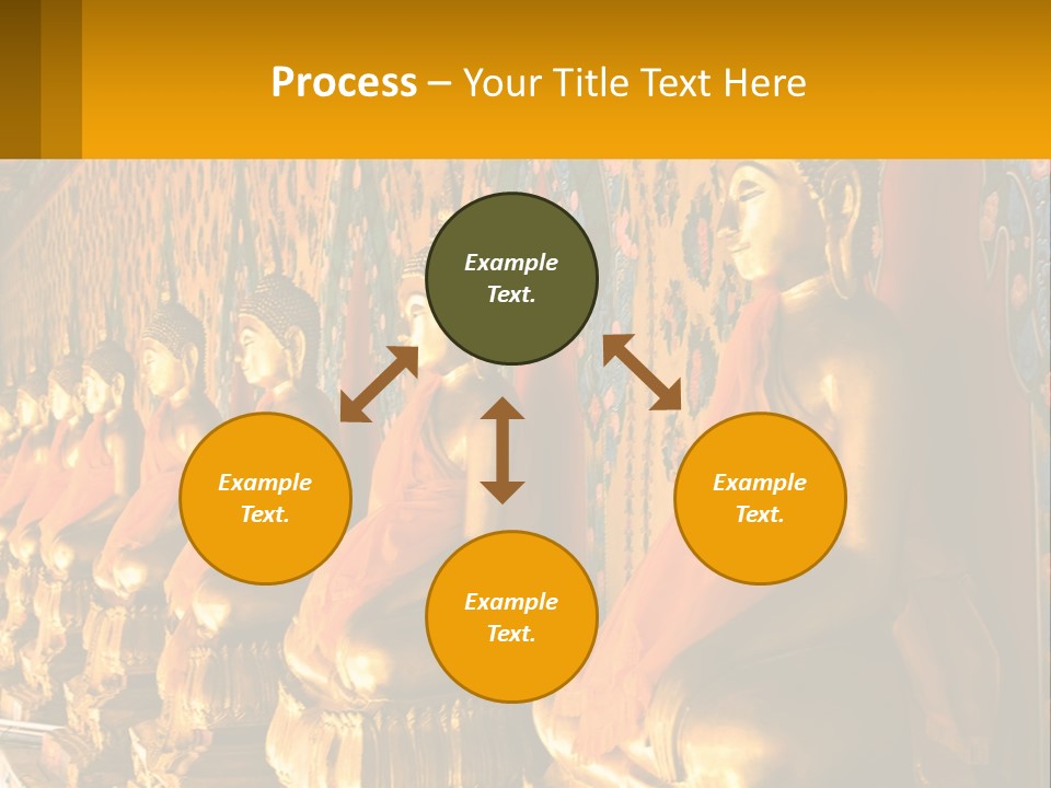 Statue Gold Ayuthaya PowerPoint Template