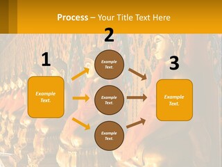 Statue Gold Ayuthaya PowerPoint Template